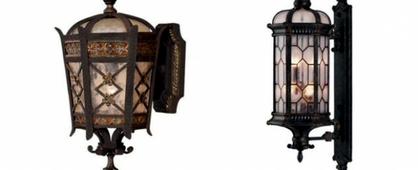 17 antique wall lights – outdoor lamps in the garden