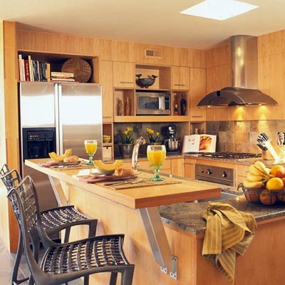 L-shaped kitchens - useful ideas