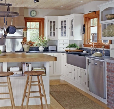 L-shaped kitchens - useful ideas